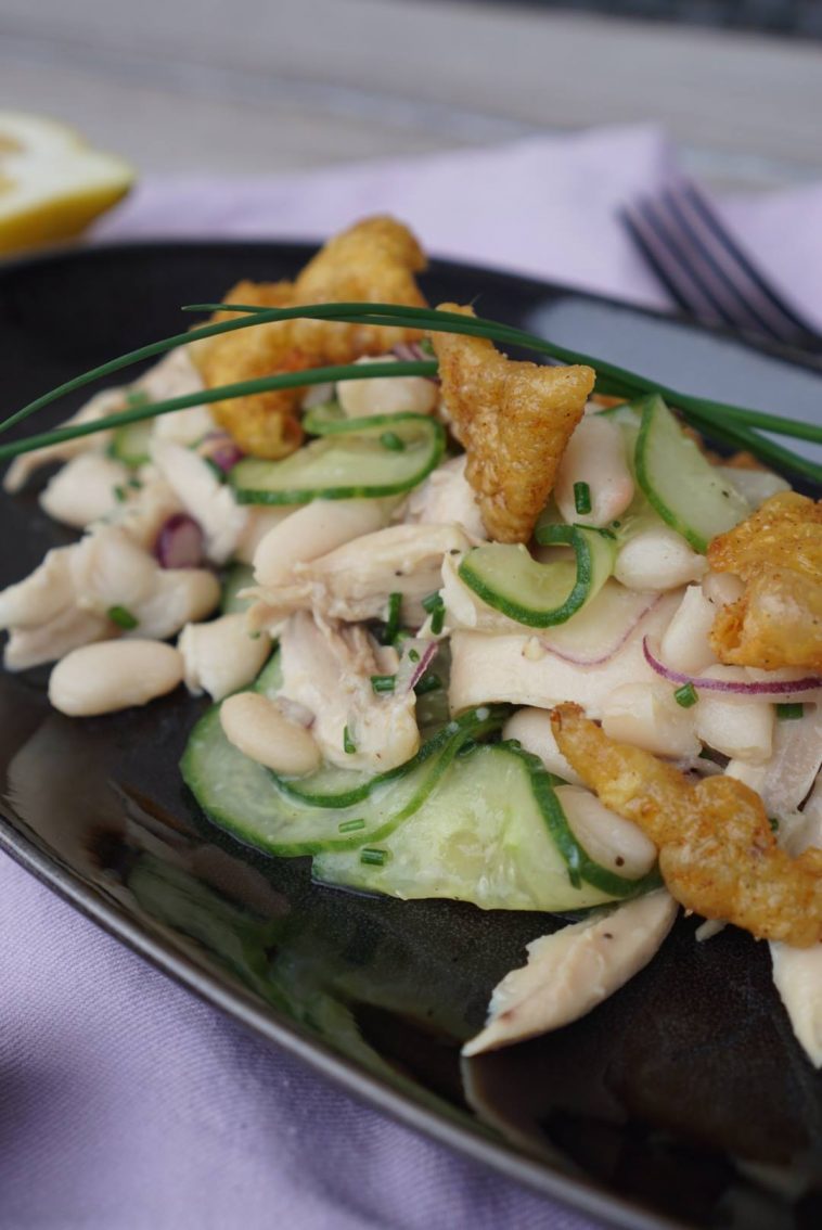 Geflügelsalat mit Cannellini Bohnen. DIE perfekte Mahlzeit mit viel ...